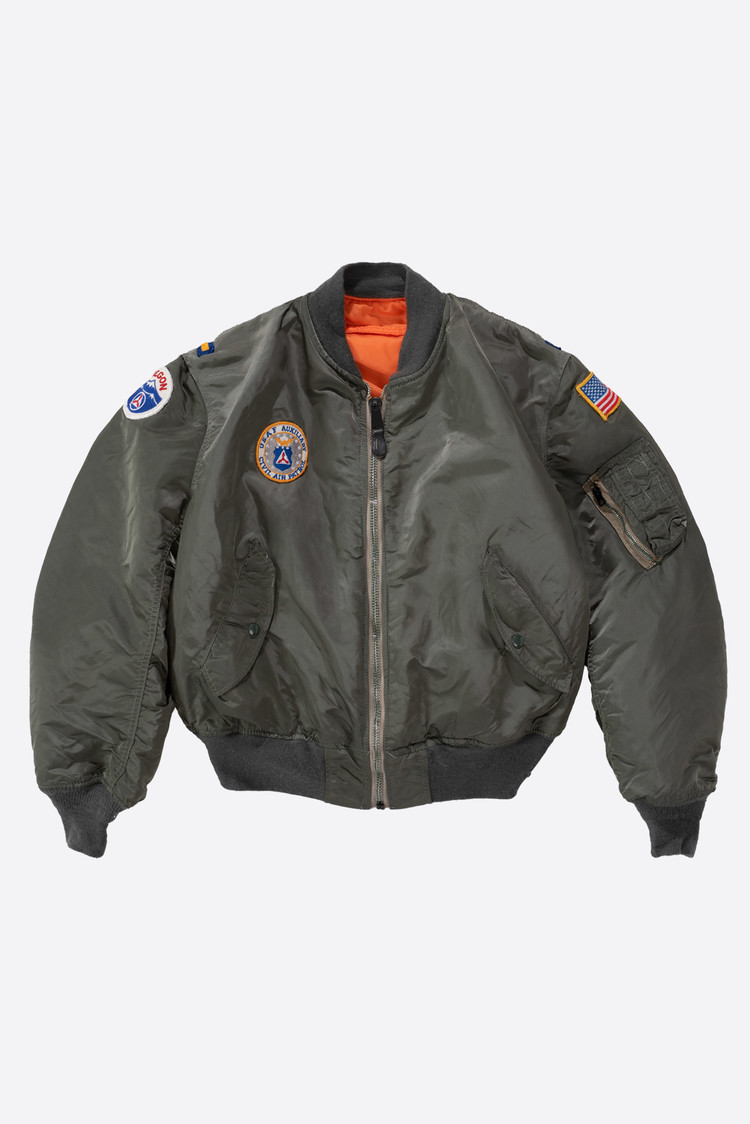 100] ALPHA INDUSTRIES 90s MA-1 Bomber Jacket Made in U.S.A No