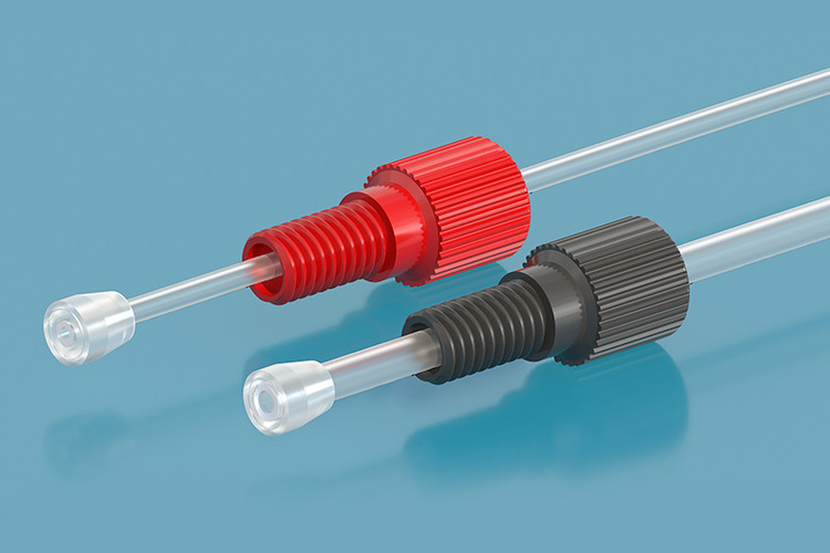 [Fitting] Colorful Flangeless Fittings UNF나사탭 연결 아답터 피팅 PP 재질 1/4-28UNF ...