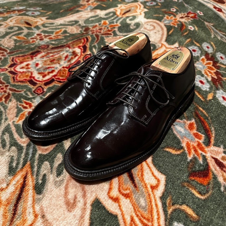 알든 Alden 2938F (990) Shell Cordovan Unlined Plain Toe Color 8