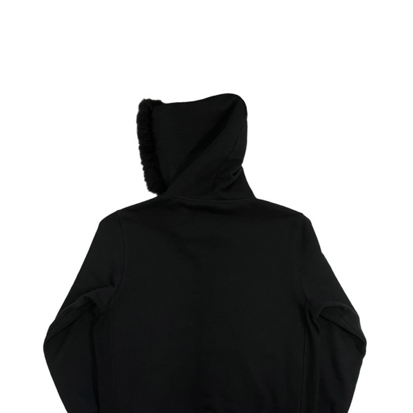 FUR HOODIE BLACK : MOSAIC SOCIETY