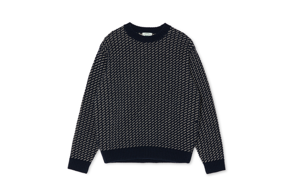 Birdseye Crewneck Sweater (Navy) </br>Price  169,000