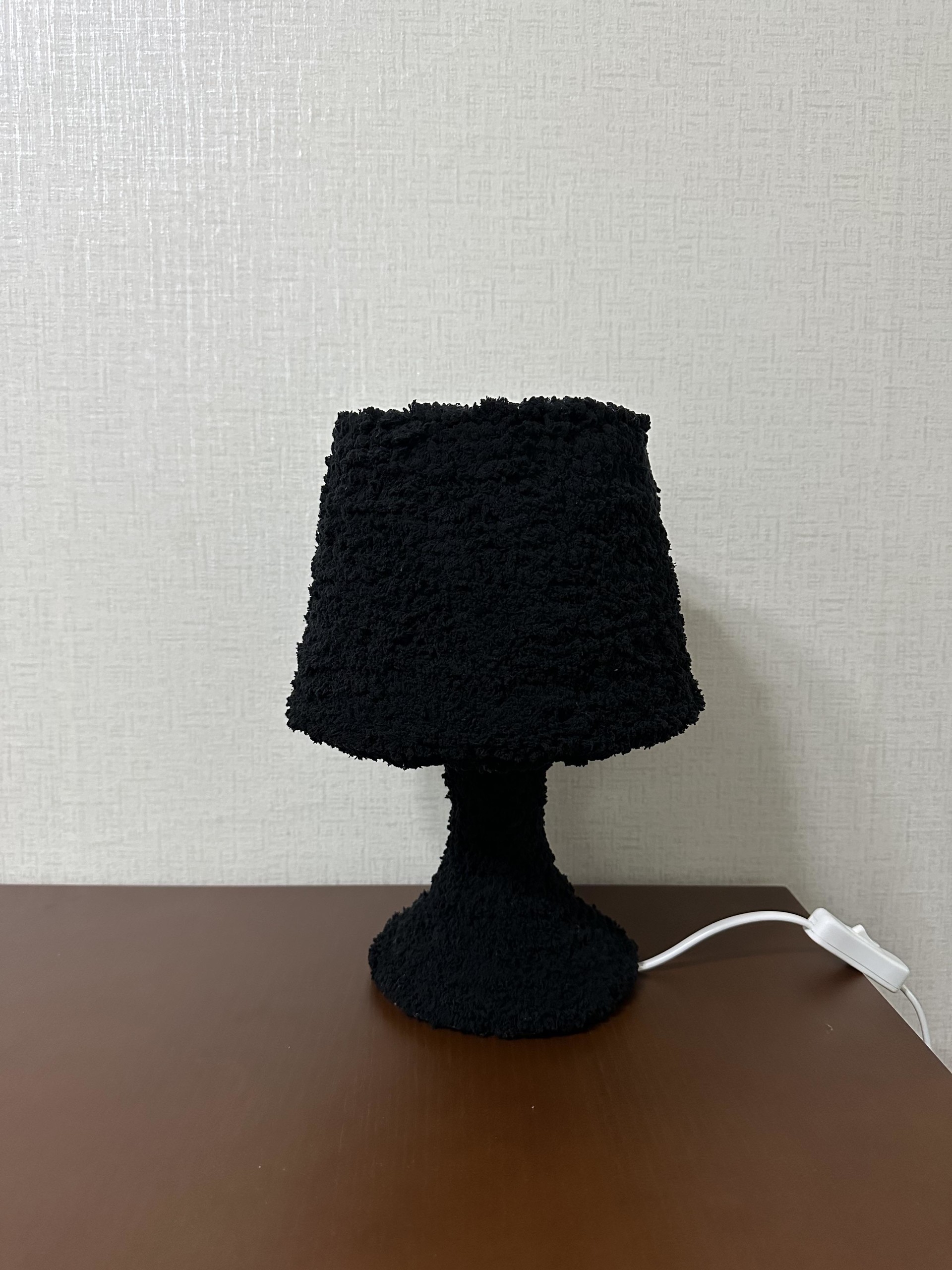 Fuzzy lamp (Black) 퍼지룸(FUZZYROOM) 따뜻한 소품샵