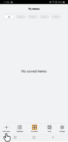 Nemonic App - Create a New Memo : FAQ - Nemonic Label & Sticky Note Printer