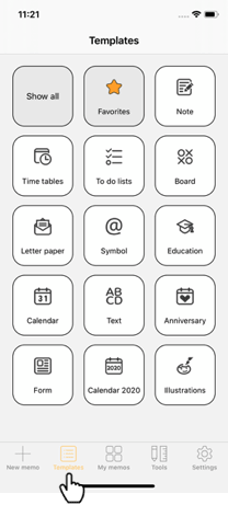 Nemonic App - Use Template : FAQ - Nemonic Label & Sticky Note Printer