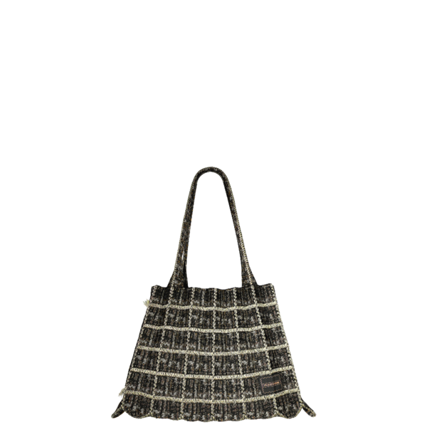 PLEATS MAMA ♥ Tweed shopper bag /追跡付 b1144ee025039.jpg
