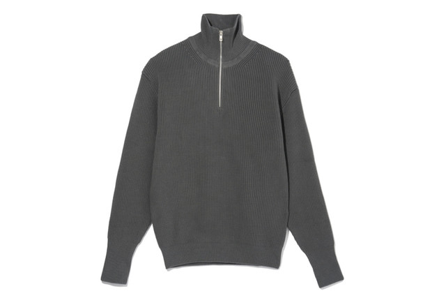 Half Zip-up Knit (Charcoal) </br>Price  115,000