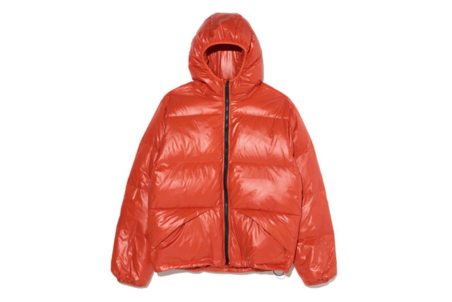 Hooded Down Jacket (Orange) </br>Price  325,000