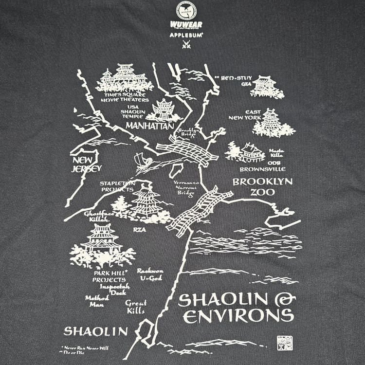 WU WEAR X APPLEBUM - RZA SHAOLIN ENVIRONS (2XL) TEE : VNTGdept