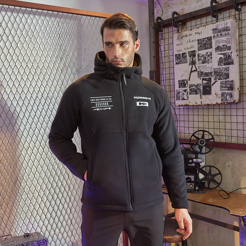 남성 H2 플리스 본딩자켓 블랙 : HUMMER APPAREL