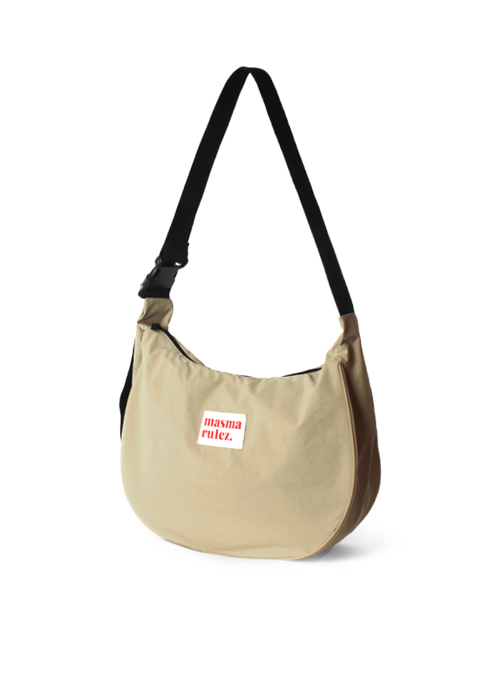 ★masmarulez★ Halfmoon cross bag _ Khaki beige Halfmoon cross bag_khaki beige : Masmarulez [마스마룰즈]