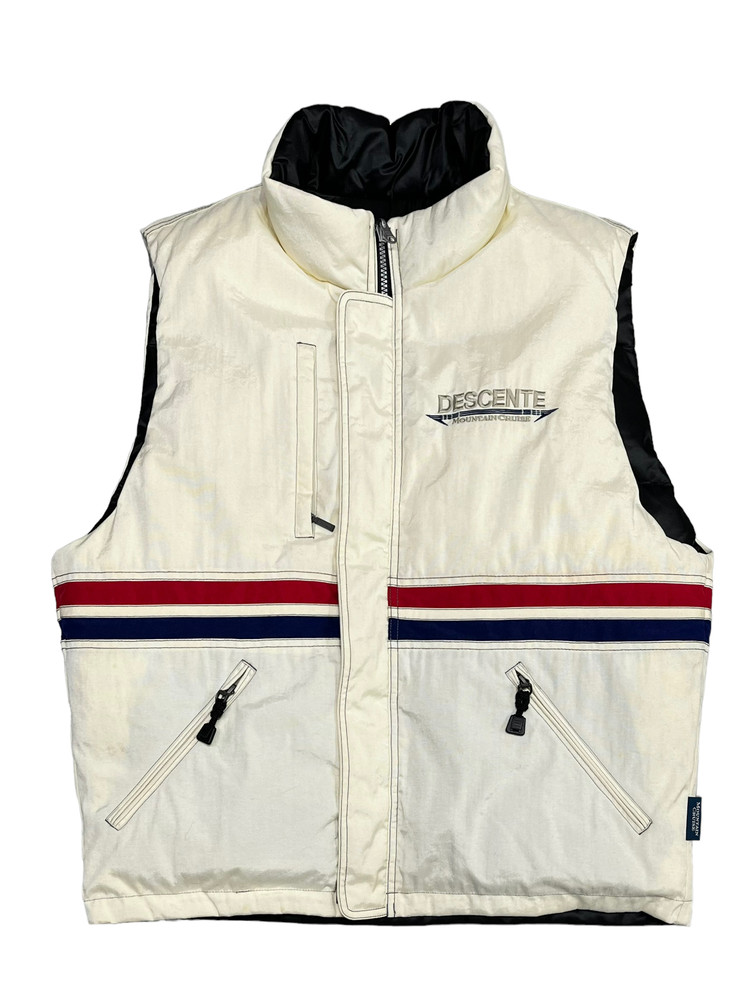 90's DESCENTE reversible down padding vest : RAG STORE