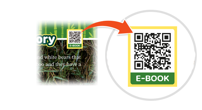 Scan the QR code above with your smartphone or click on the QR image for a sample ebook experience.
