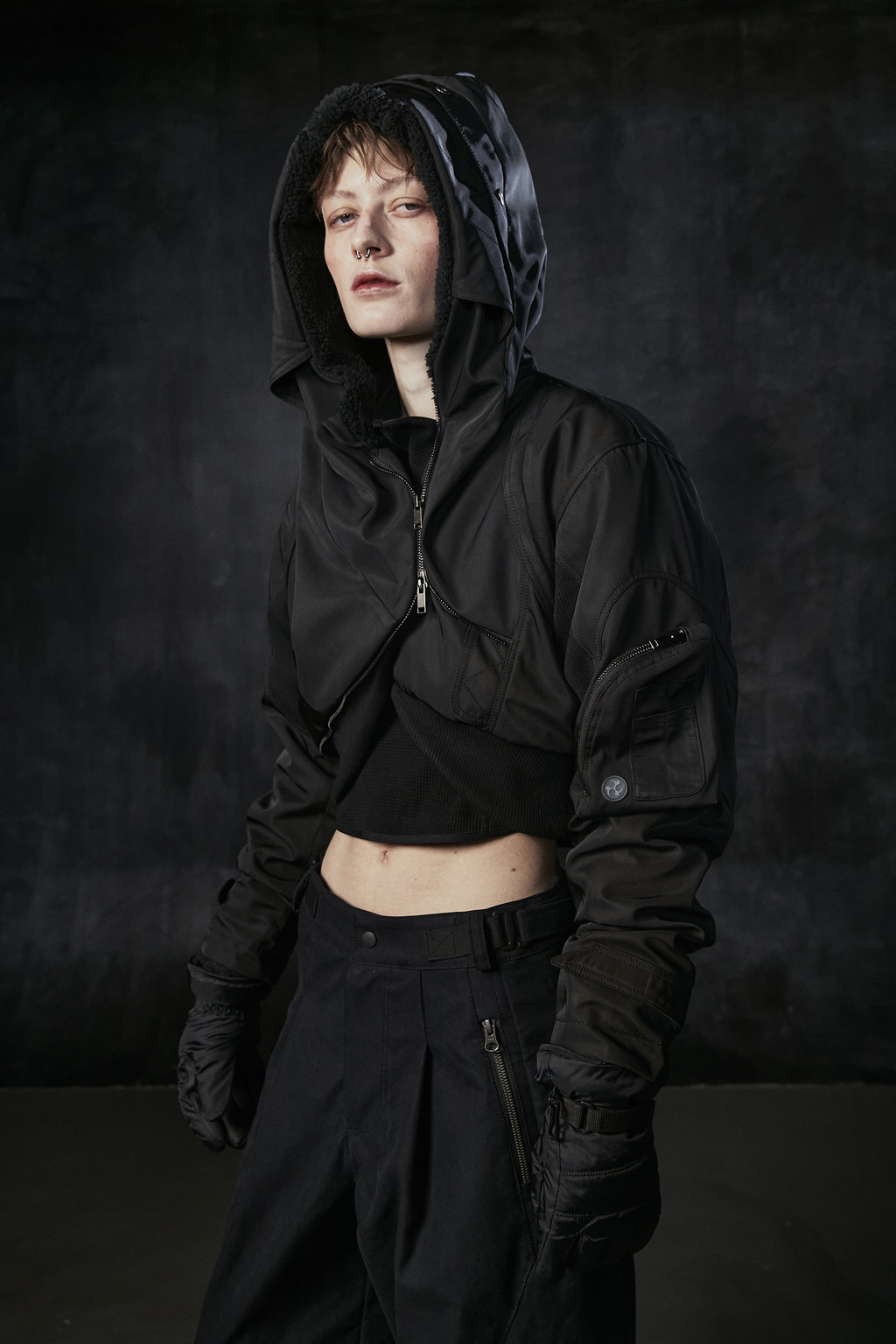 Cropped Bomber Jacket : DIFFERENTIS