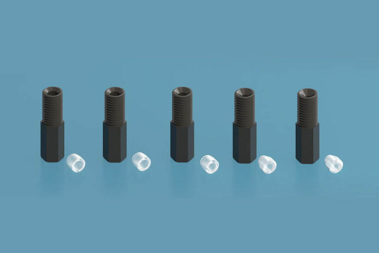 [Fitting] Anti-twist Flangeless Fitting UNF 나사탭 아답터 피팅 PP,PTFE 재질 1/4 ...