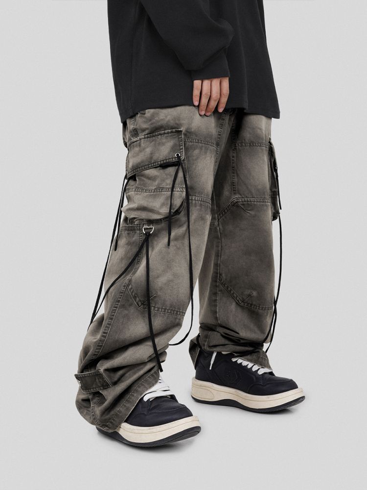 DIRTY STRING CARGO PANTS : 커프 cuf