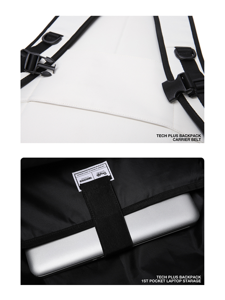 [DAYLIFE] 2022 ★新商品★ TECH PLUS BACKPACK #BLACK & WHITE DAYLIFE] 2022 ☆新商品☆ TECH PLUS BACKPACK #BLACK & WHITE