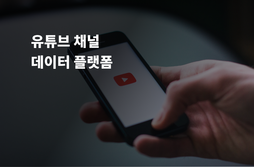 유튜브 채널 데이터 플랫폼