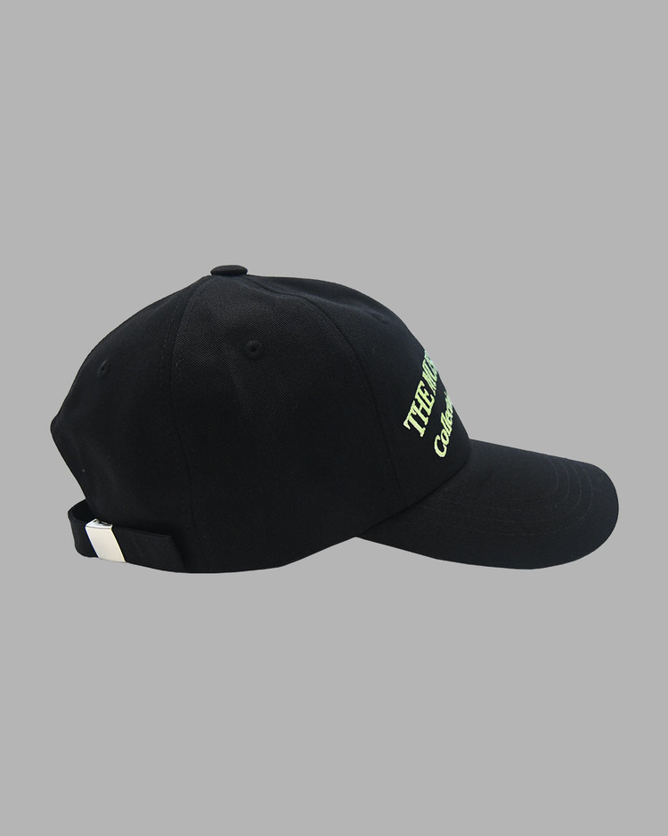 ◆THE MUSEUM VISITOR◆ THEMUSEUMVISITOR LOGO WASHED BALLCAP SMILE LOGO WASHED BALLCAP (BLUE) : THE MUSEUM VISITOR
