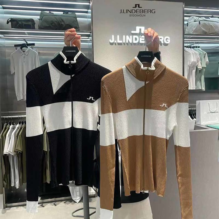 J.LINDEBERG 골프 2종 여성 집업 긴팔 폴라 티셔츠 골퍼 엠파이어 골프웨어 레플리카 전문