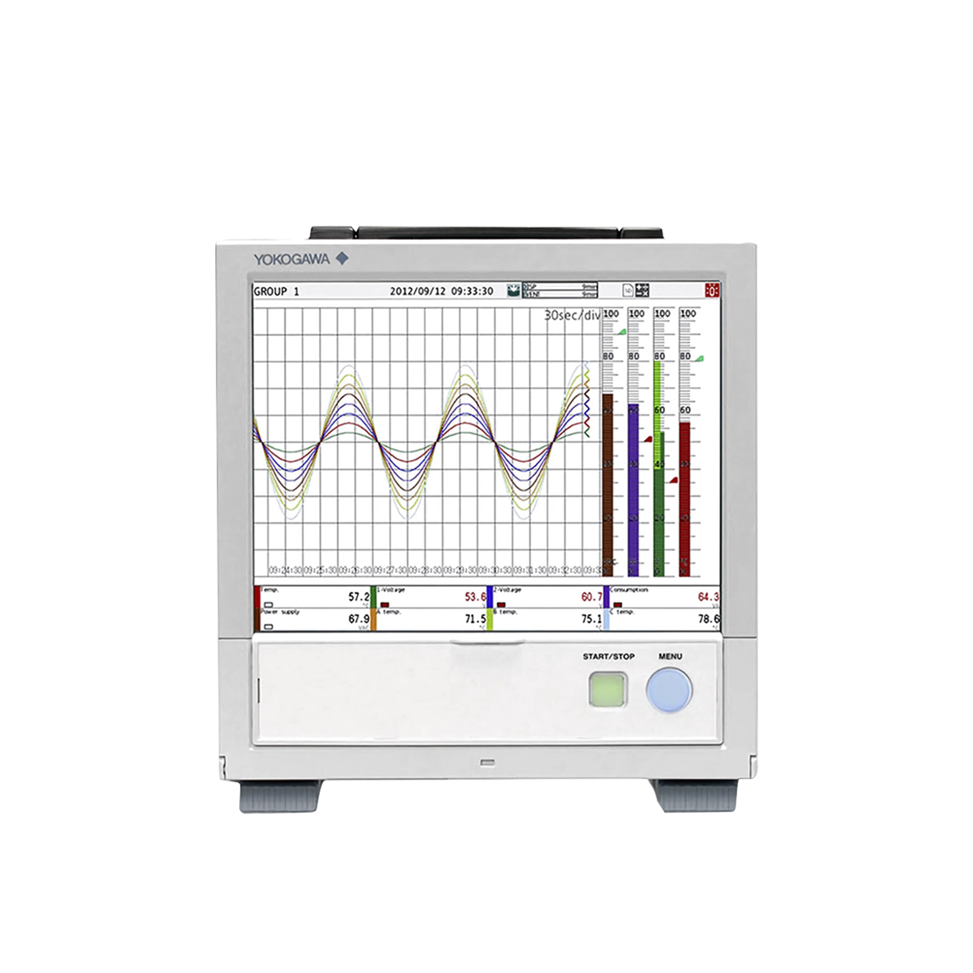 [YOKOGAWA] 레코더 (기록계) 하이브리드타입 GP20 밸브파크