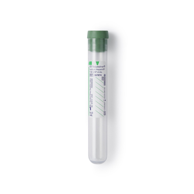 10ML Vacutainer Sodium Heparin Tube, 100EA/PK : Saintone(주)