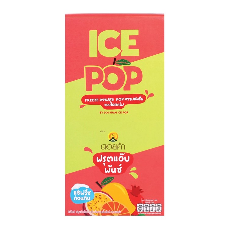 Doikham Ice Pop도이캄 아이스팝 주스 아이스바 프룻펀치 85ml 6개입 니코니코 타이 마켓 태국 구매 대행 7070