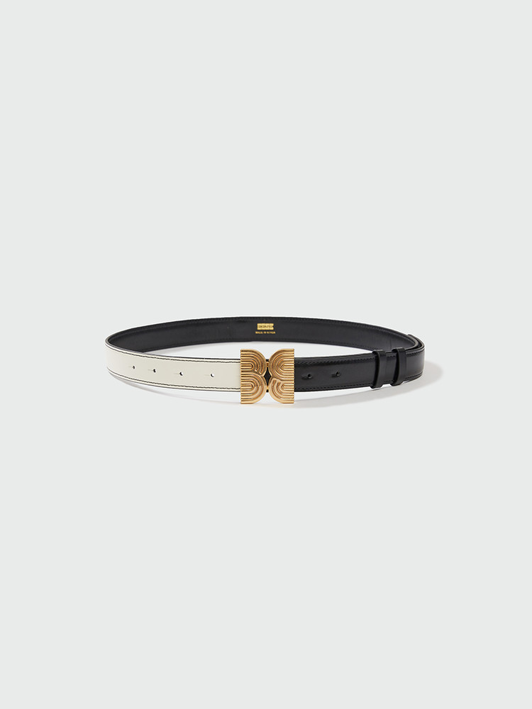 [EENK]YENEN Pendant Belt - Black/Ivory★定価以下★日本未入荷 YENEE Pendant Belt - Ivory/Black : EENK