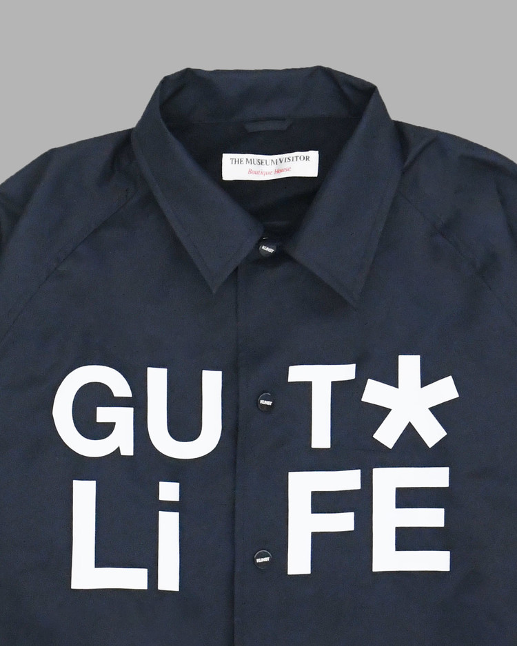 GUT LIFE COACH JACKET (NAVY) : THE MUSEUM VISITOR