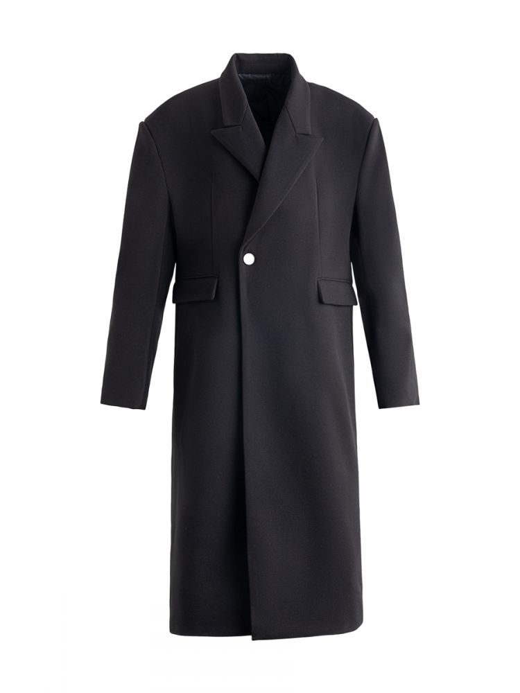 FRKM SCD - Slant Collar Wool Coat-