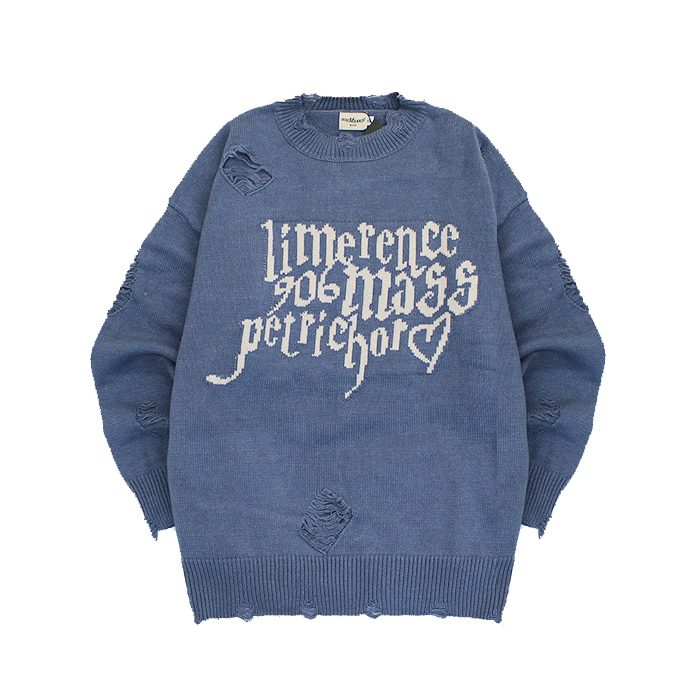 ニット・セーター IONSEOUL Blue Scar Graphic Knit Blue Scar Graphic Knit│블루 스카 그래픽 니트 : 아이온서울
