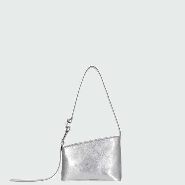 HALOS Small Trapezoid Shoulder Bag - Silver : EENK