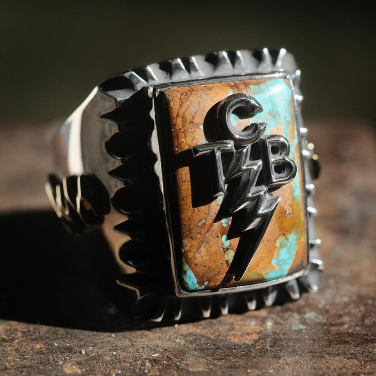 Lightning bolt biker on sale ring