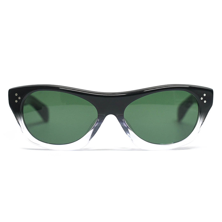 Roy Orbison Type Sunglasses [Half x Green] Semi Basement General Store