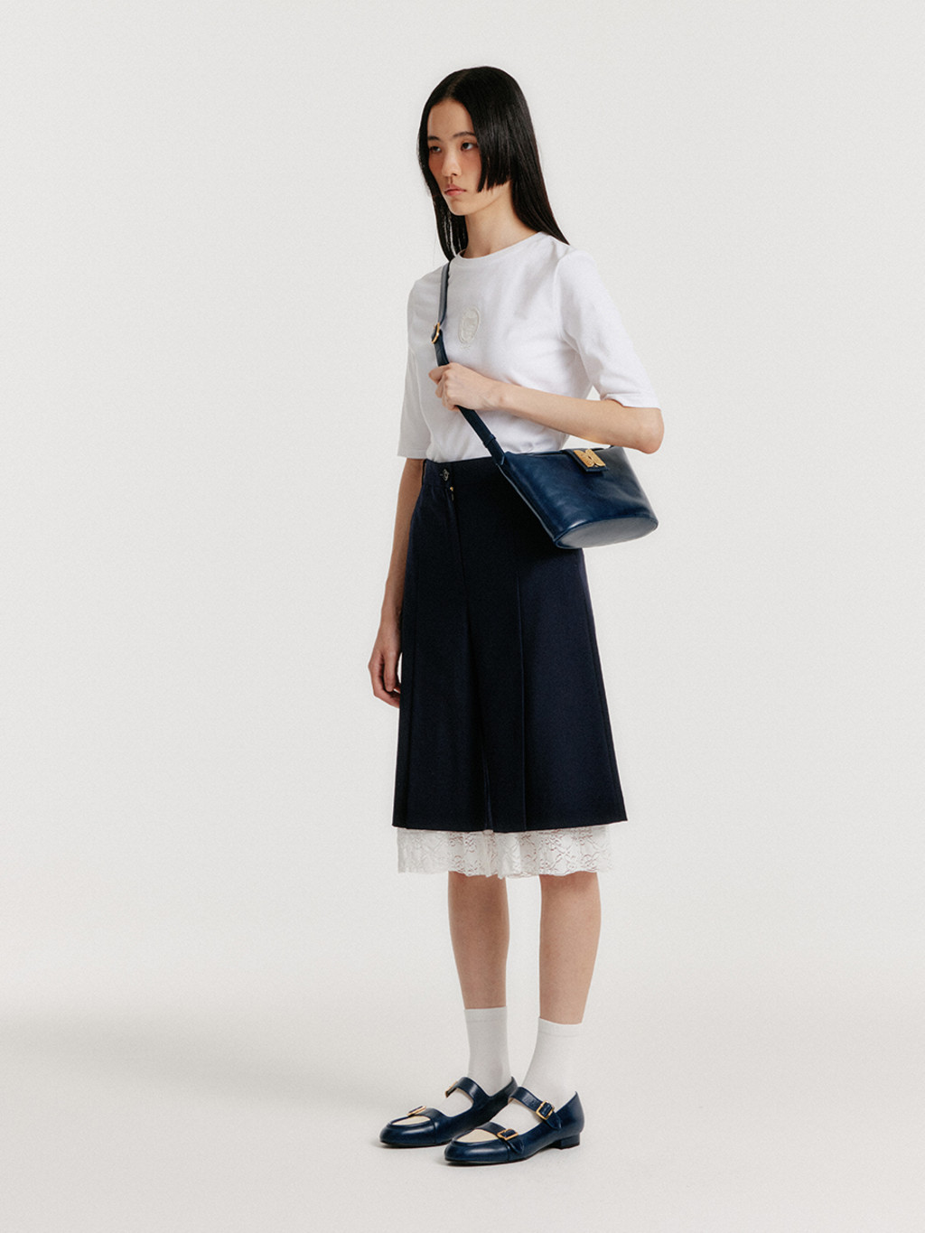 EENK★Suit Shorts with Front Slit(Navy)★半ズボン EENK☆Suit Shorts with Front Slit(Navy)☆半ズボン (EENK