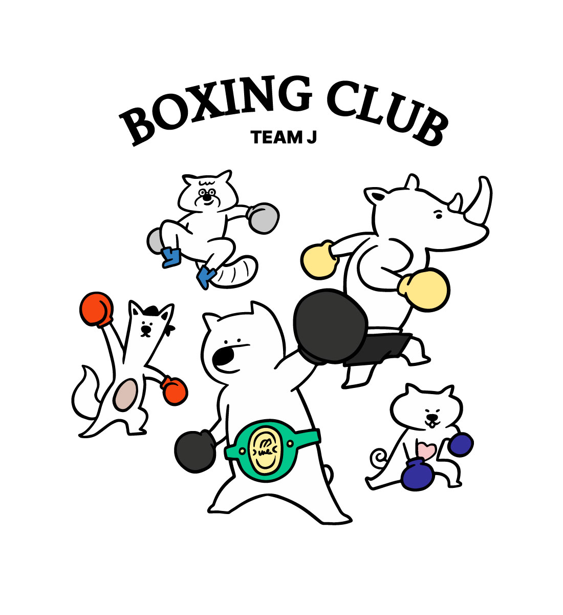 Boxing Club Character illustration