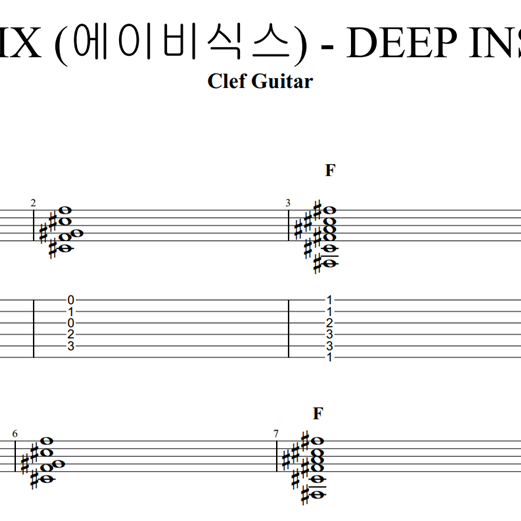 AB6IX - DEEP INSIDE [TAB] : clefguitarC