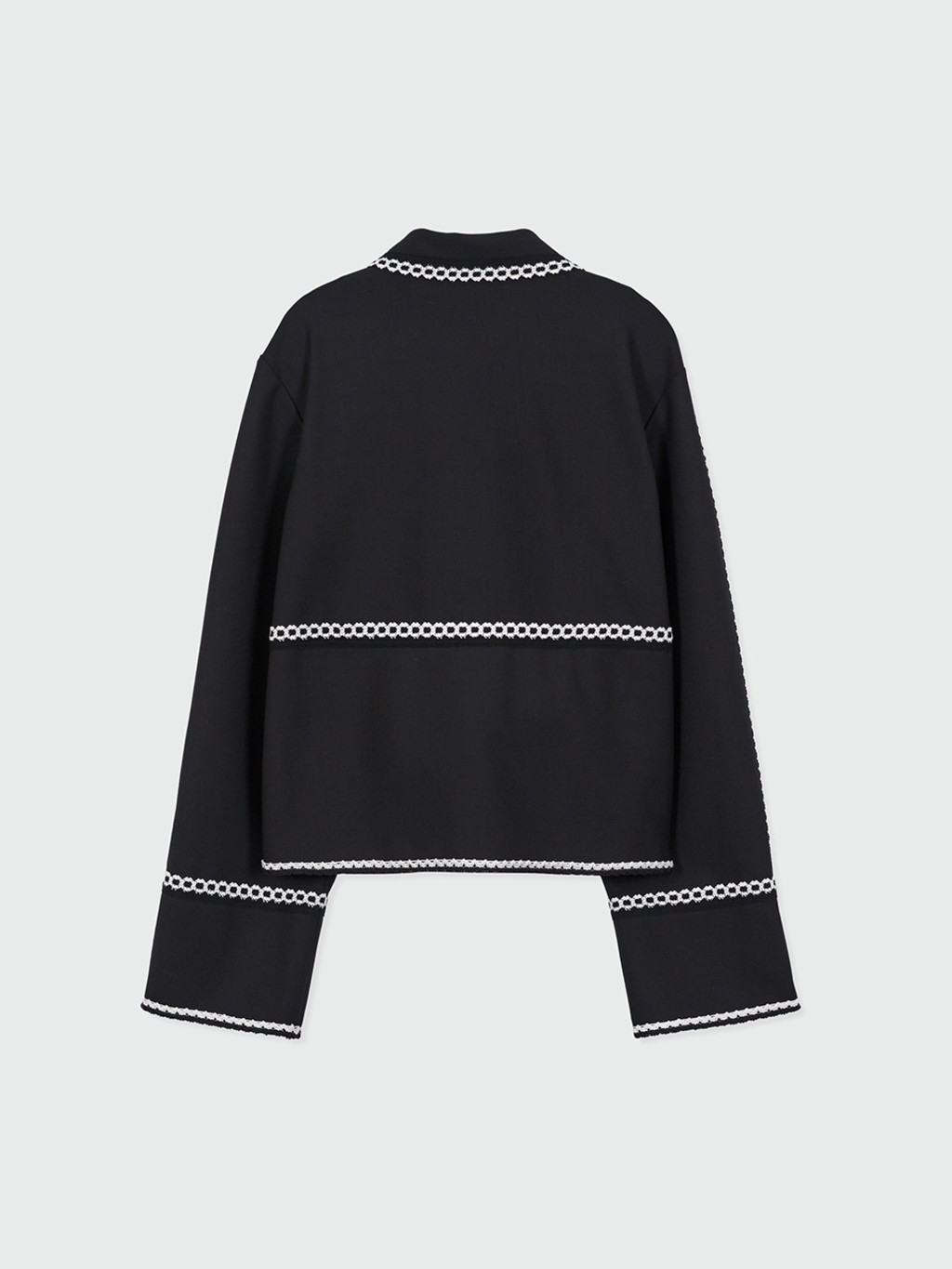 トップス 24AW ENCOMING KNITTED TWO POCKET BLOUSON YEON Two-Pocket Single Jacket - Black : EENK SHOP