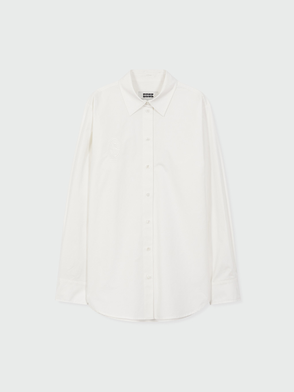 EENK ホワイト長袖シャツ YOM Long Sleeve Shirt - White : EENK SHOP
