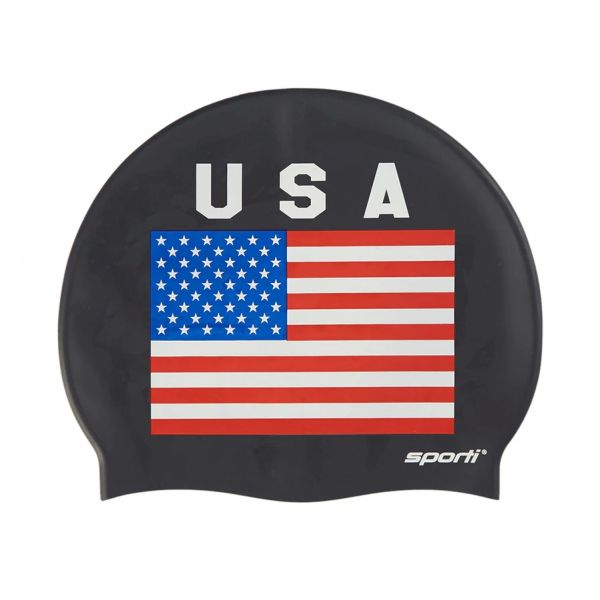 스포티 미국국기 실리콘 수모 Sporti USA Swim Cap 스윔아울렛