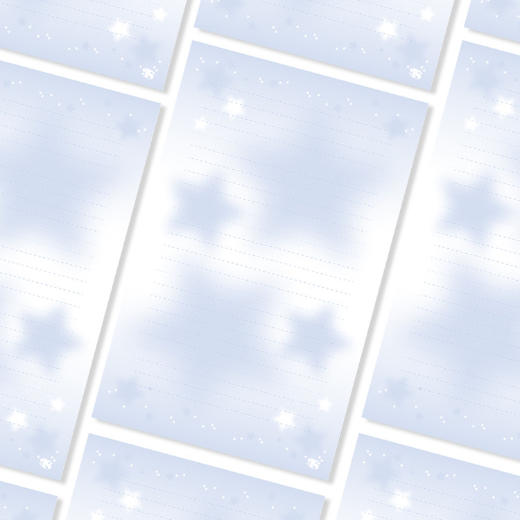 Nevertheless l A6 Star Note Diary Paper Blue(un-perforated/perforated ...