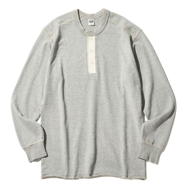 PCT2, Henry Neck L/S Tee [Gray] : Semi Basement General Store