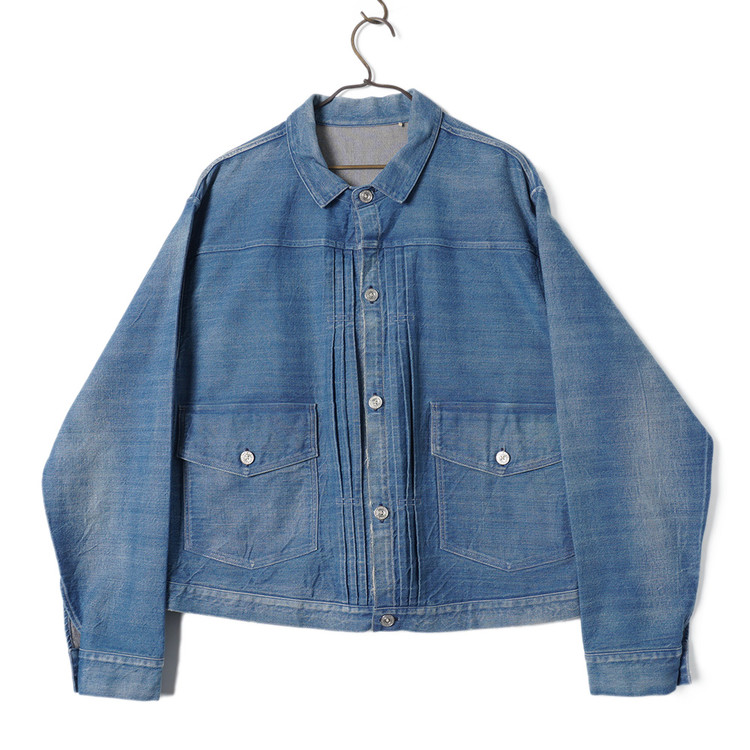 Levi’s (LVC)\"Triple Pleat Blouse\" 1880 Triple Pleat Blouse Jacket - Indigo