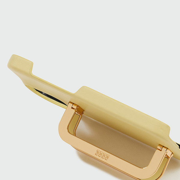 【EENK】Phone Case with Leather Strap - Butter Yellow EENK】Phone Case with Leather Strap - Butter Yellow iPhone
