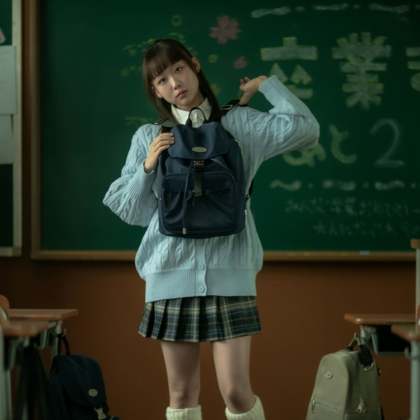 二次再入荷完] DAYLIFE NON PLOT BACKPACK (NAVY) : デイライフ