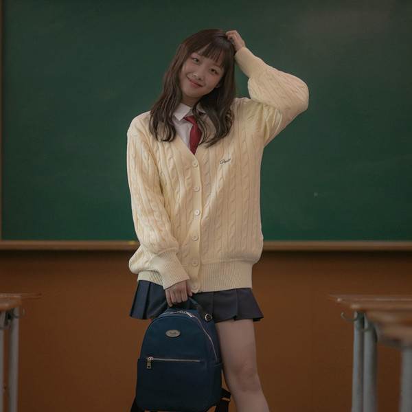 [Daylife] MINI PLOT BACKPACK 韓国 人気 リュック 二次再入荷完] DAYLIFE MINI PLOT BACKPACK (NAVY) : デイライフ