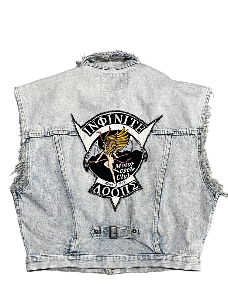 vintage denim vest : RAG STORE