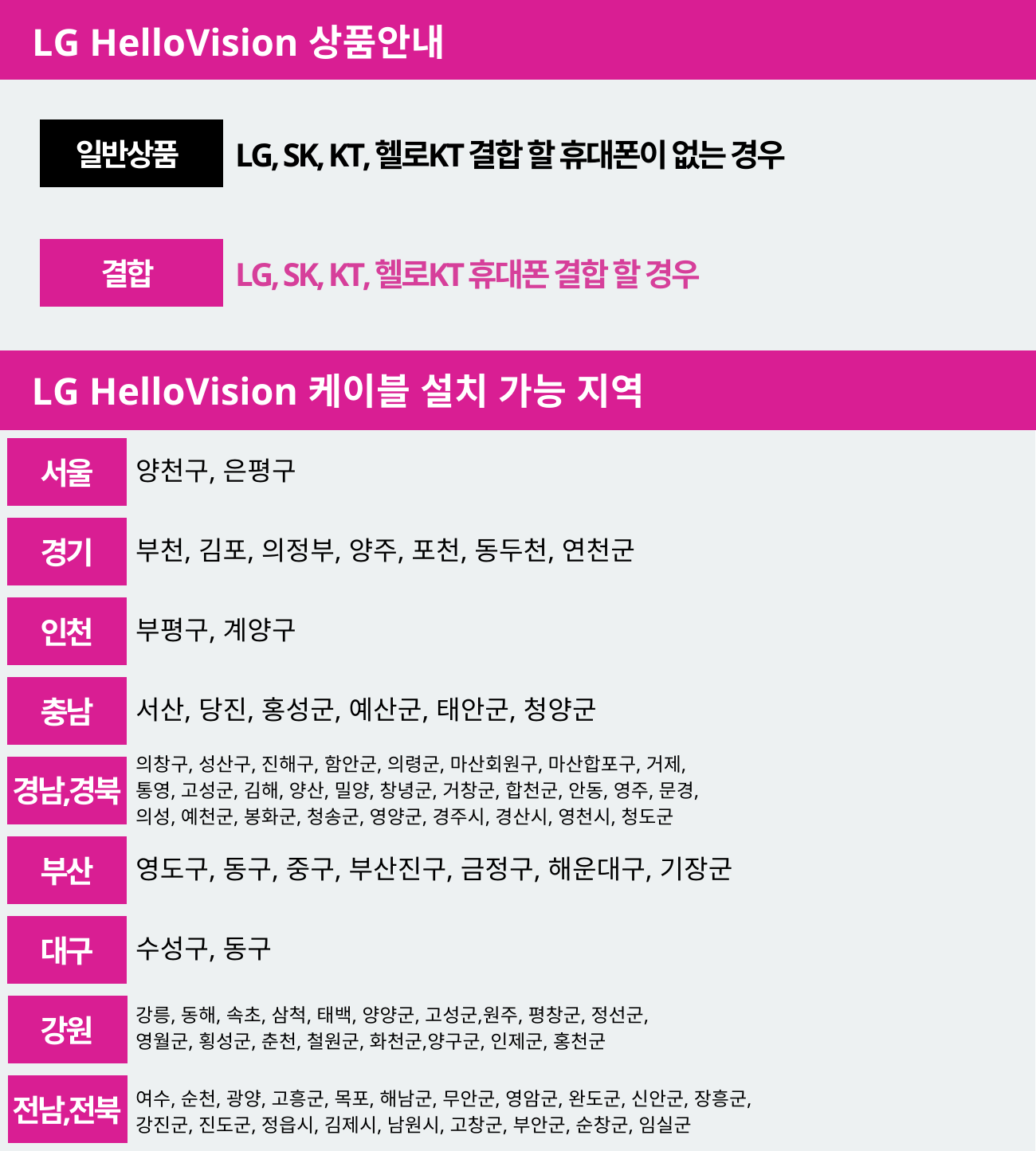 LG Hello Vision 상품안내