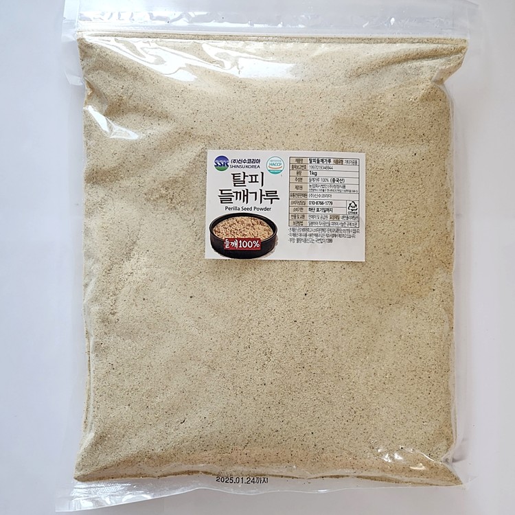 신수 탈피 들깨가루 1KG 신수코리아 : (주)신수코리아