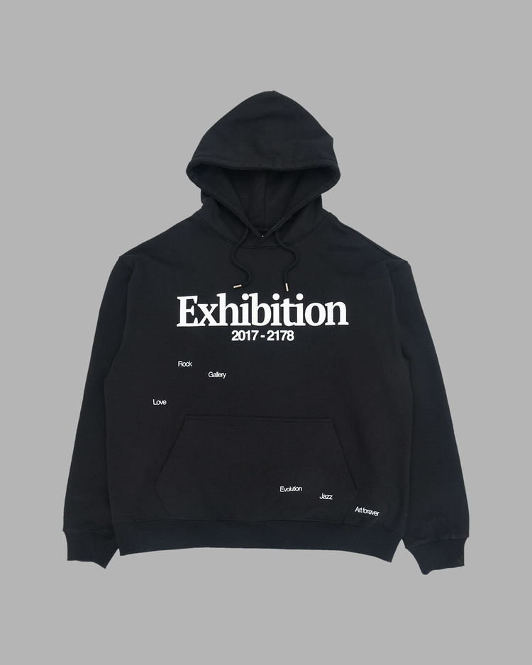 THE MUSEUM VISITOR★韓国★人気★EXHIBITION GRAPHIC HOODIE EXHIBITION GRAPHIC HOODIE (BLACK) : THE MUSEUM VISITOR