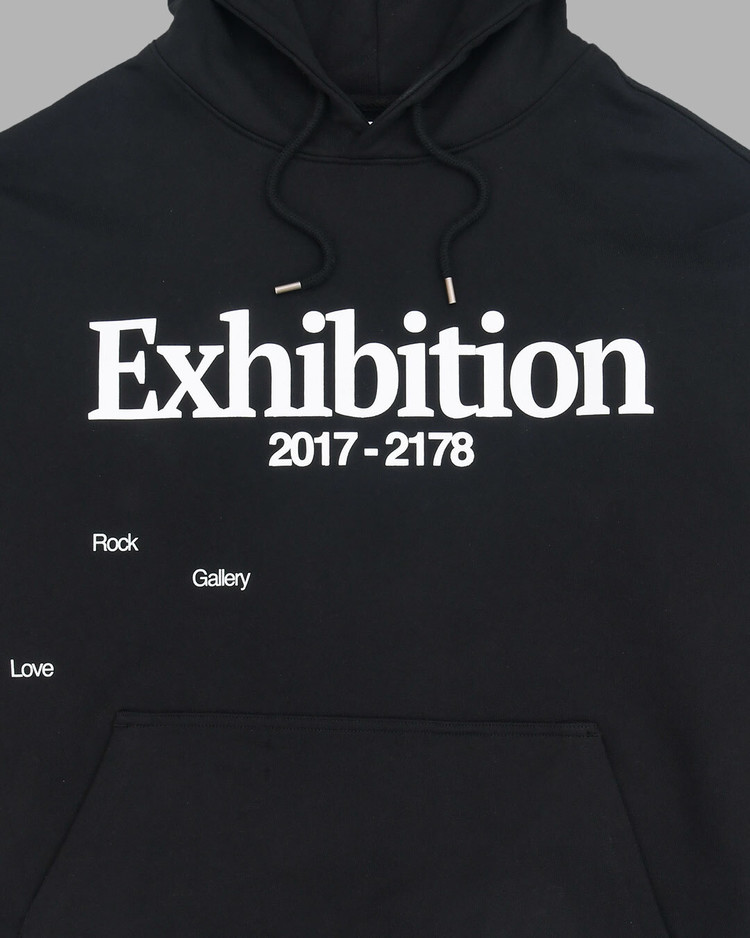 THE MUSEUM VISITOR★韓国★人気★EXHIBITION GRAPHIC HOODIE EXHIBITION GRAPHIC HOODIE (BLACK) : THE MUSEUM VISITOR
